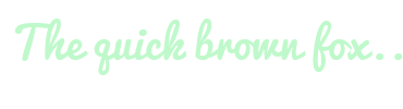 Image with Font Color BFF9CB and Background Color FFFFFF